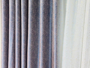 Purple cream D curtain