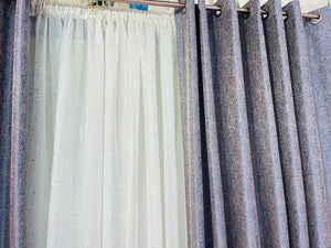 Purple cream D curtain