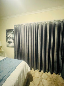 Dark Gray Velvet curtain