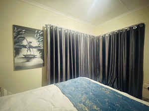 Dark Gray Velvet curtain