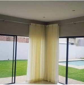 Eyelet lace curtain