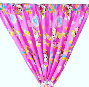 Girls Pink Paw Patrol  Curtain